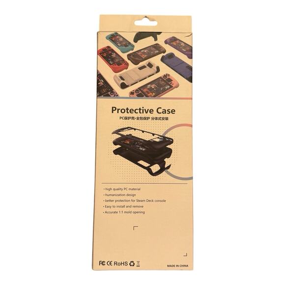 Bibuks Brown Protective Case for Steam Deck Portable Gaming PC OLED Console - Picture 2 of 4